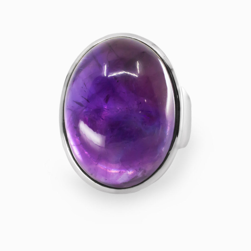 Purple Amethyst Ring Made in Earth