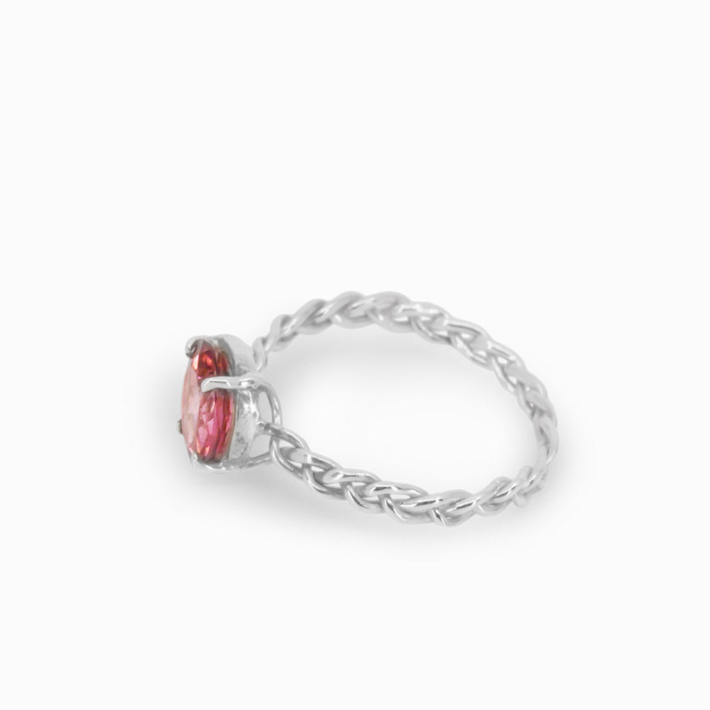 Pink Tourmaline Ring