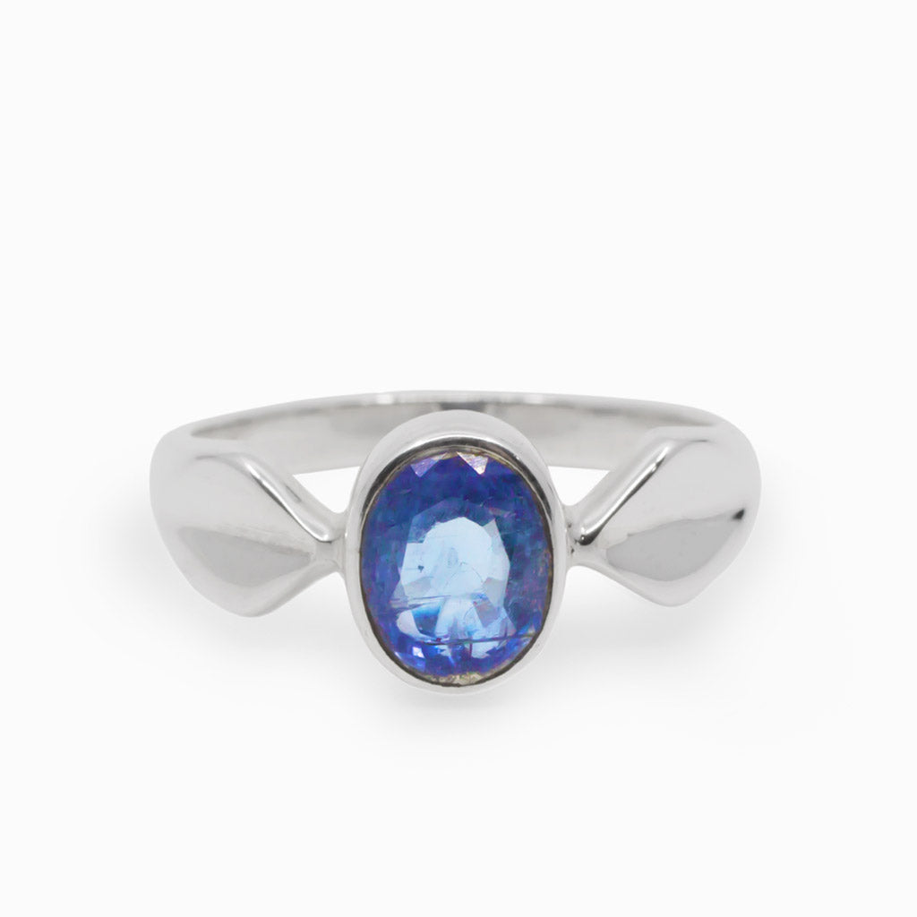 Blue Tanzanite Ring Made in Earth