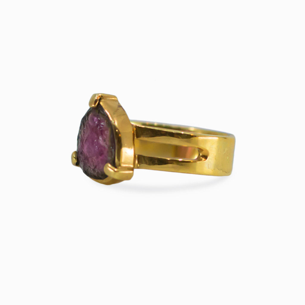 Watermelon Tourmaline ring