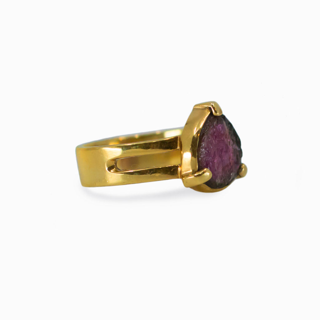Watermelon Tourmaline ring