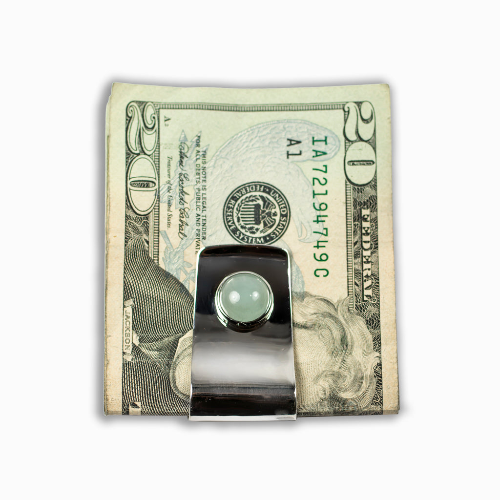 Aquamarine Money Clip