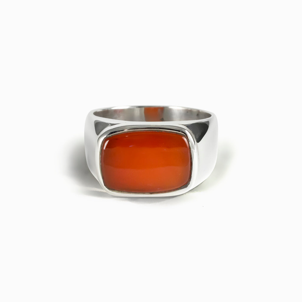 Carnelian Orange Ring Made in Earth