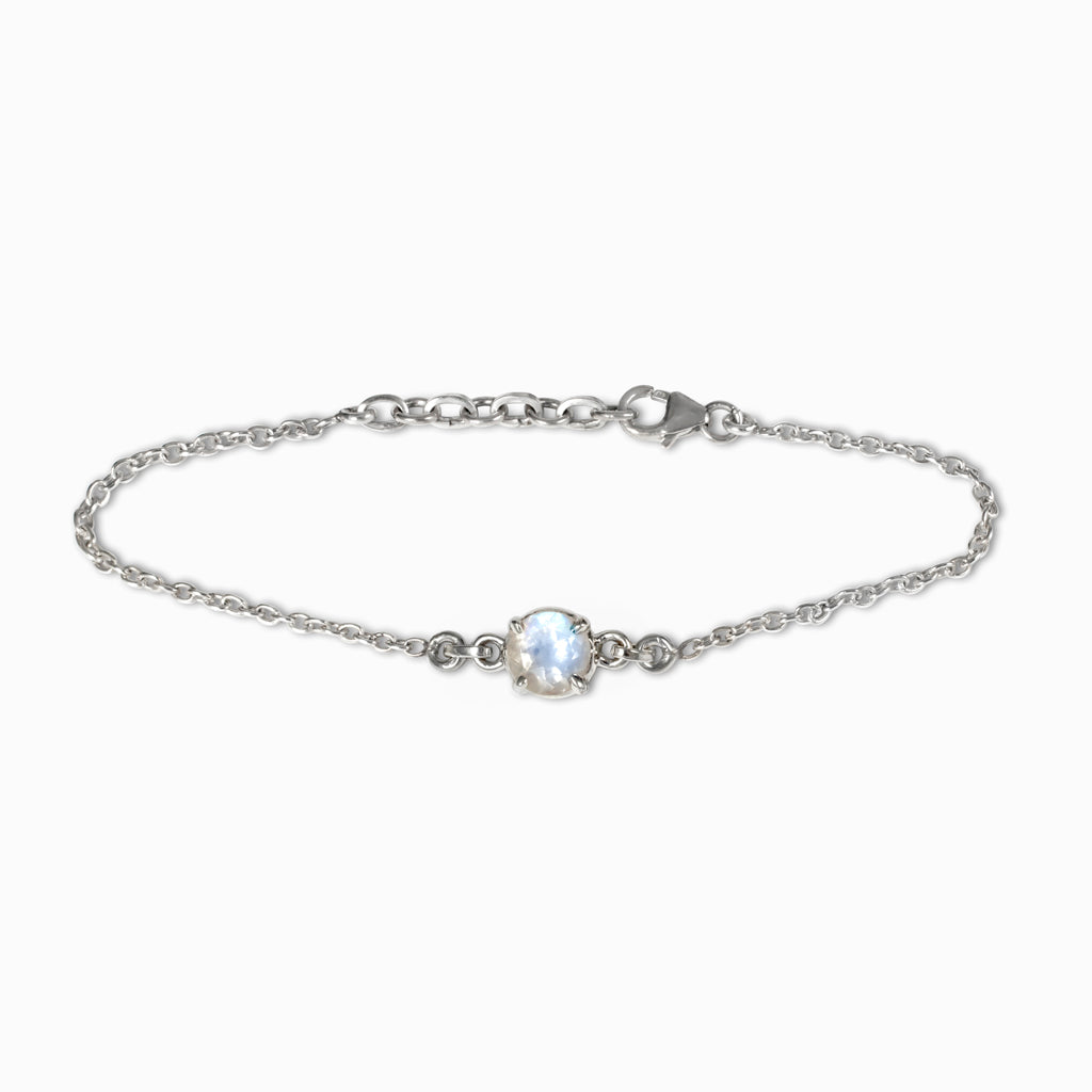 Rainbow Moonstone birthstone Bracelet Made In earth
