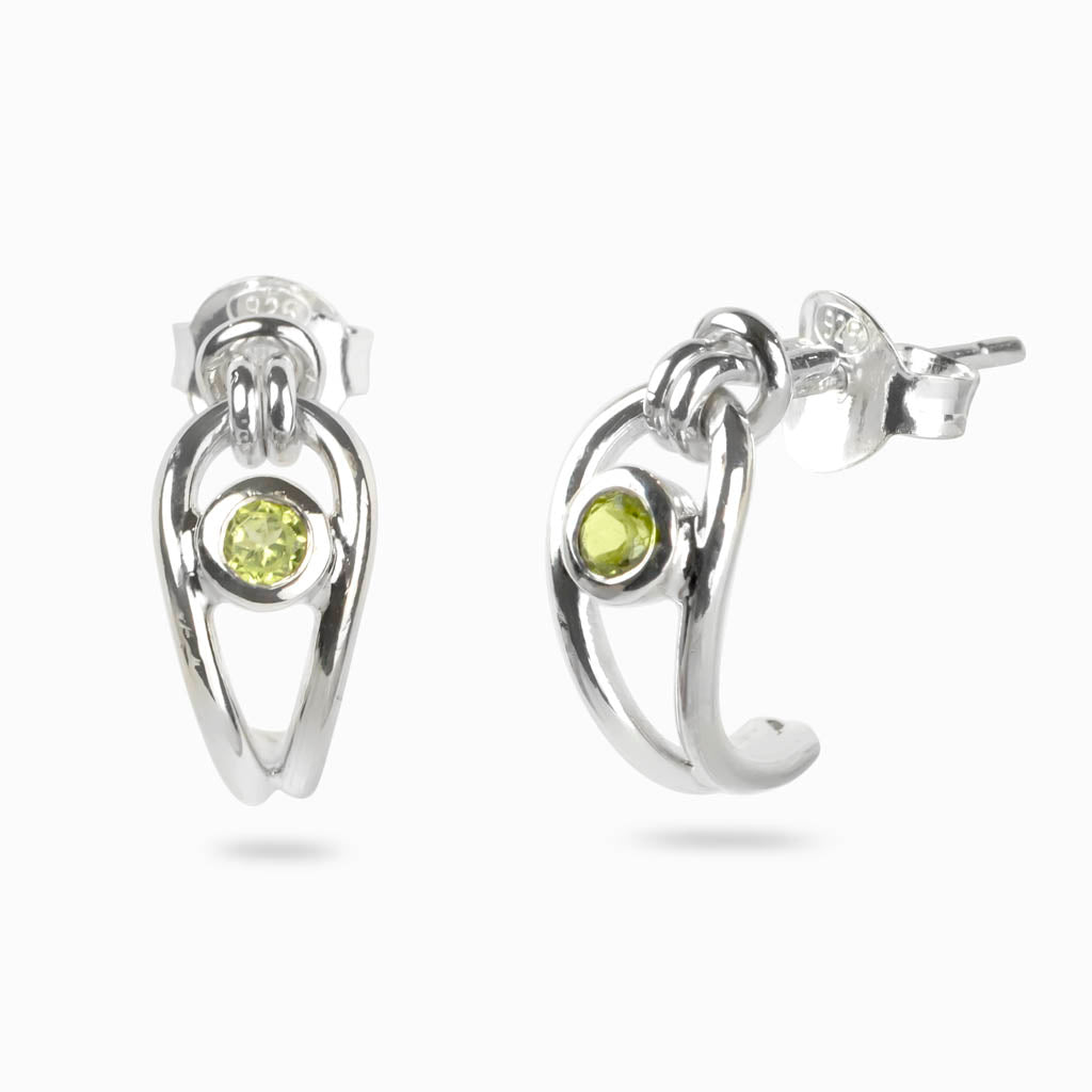 Peridot Stud Earrings Made In earth