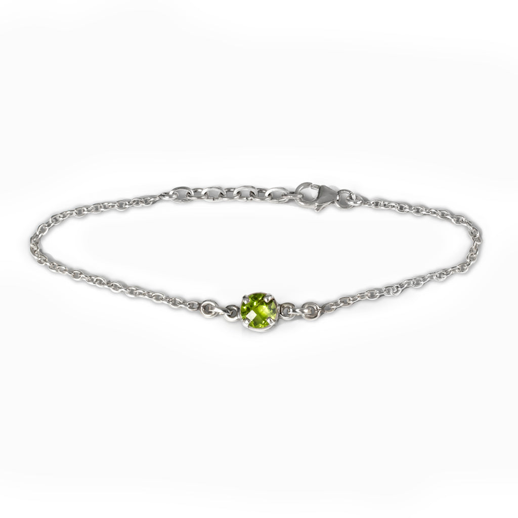 peridot bracelet august birthstone made in earth