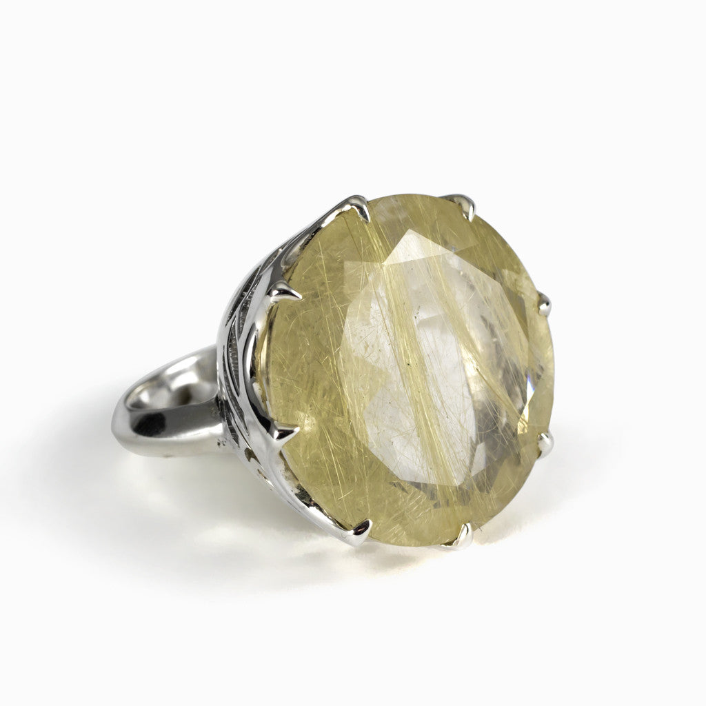 Rutilated Quartz Ring