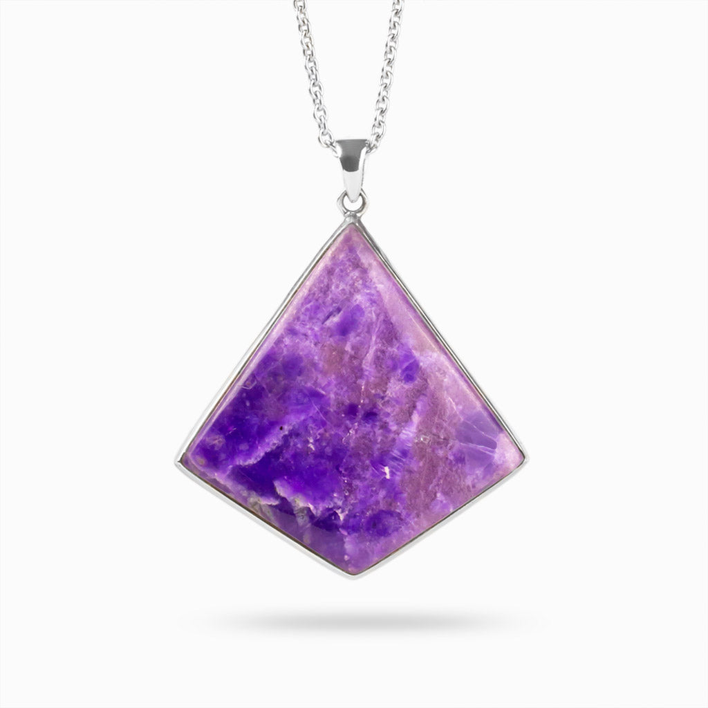 Cabochon Purple Sugilite Necklace