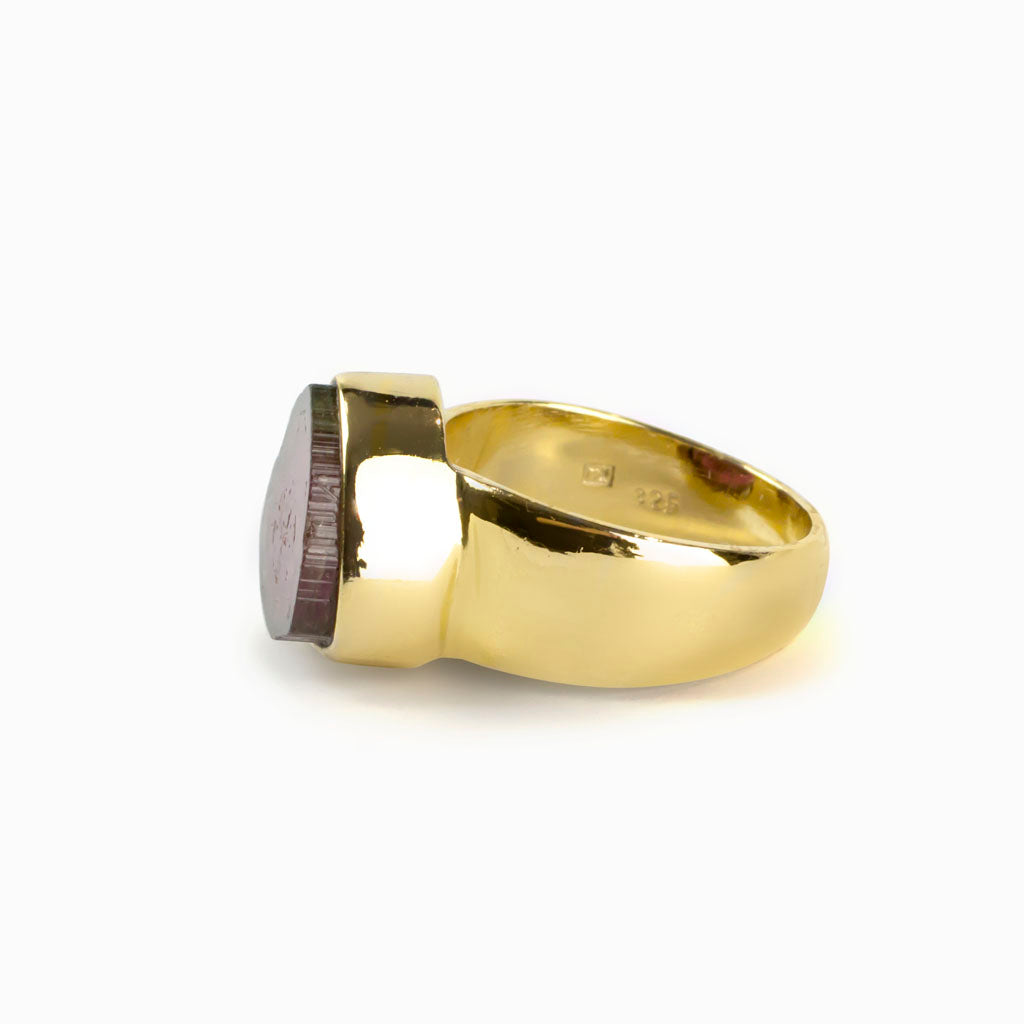 Watermelon Tourmaline Ring