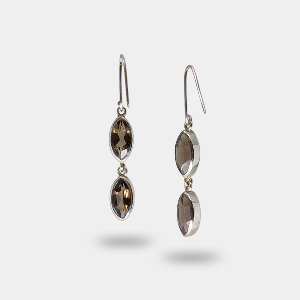 Smokey Quartz Drop Earrings
