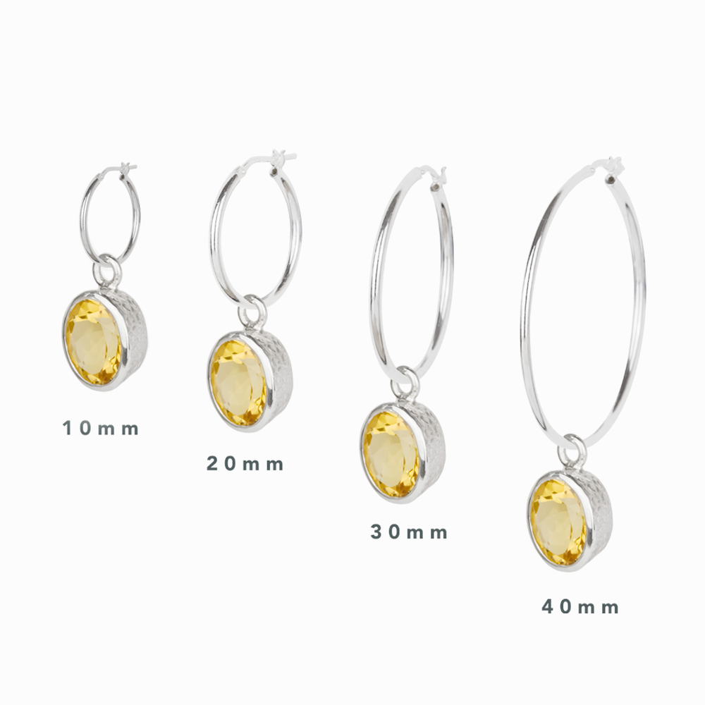 Sterling Silver Hoop Earrings 10mm