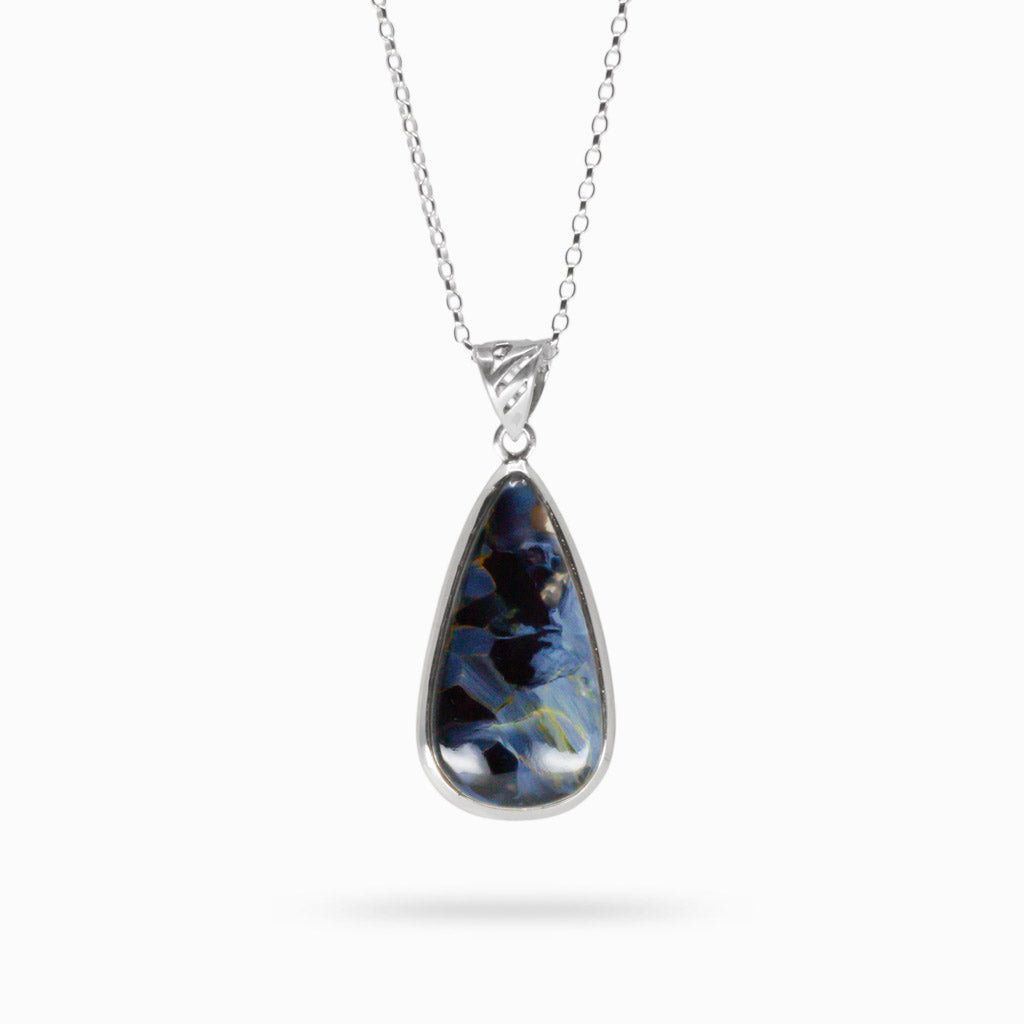 CABOCHON TEAR PIETREITE NECKLACE 