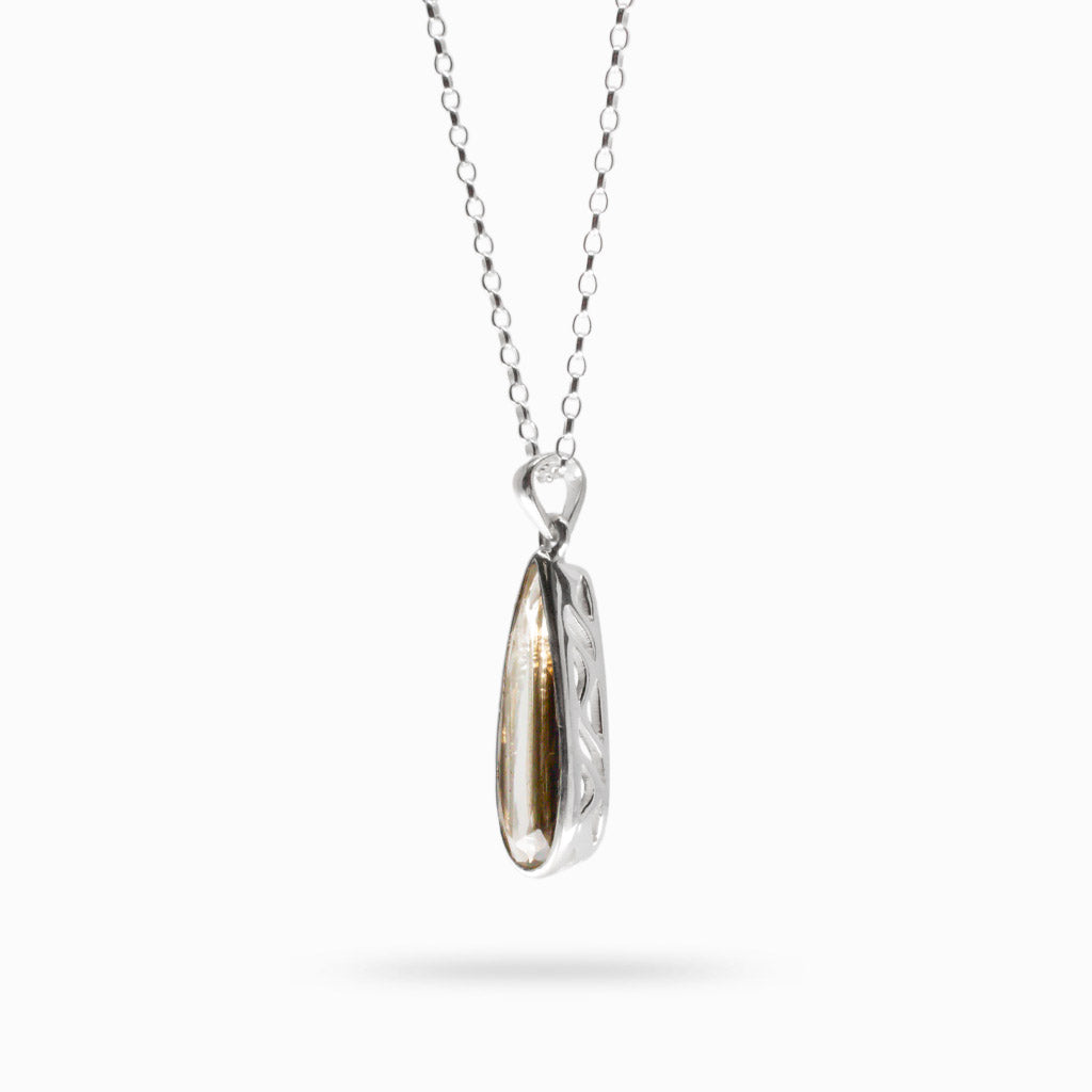SCAPOOLITE FACETED NECKLACE BEZEL MADE IN EARTH