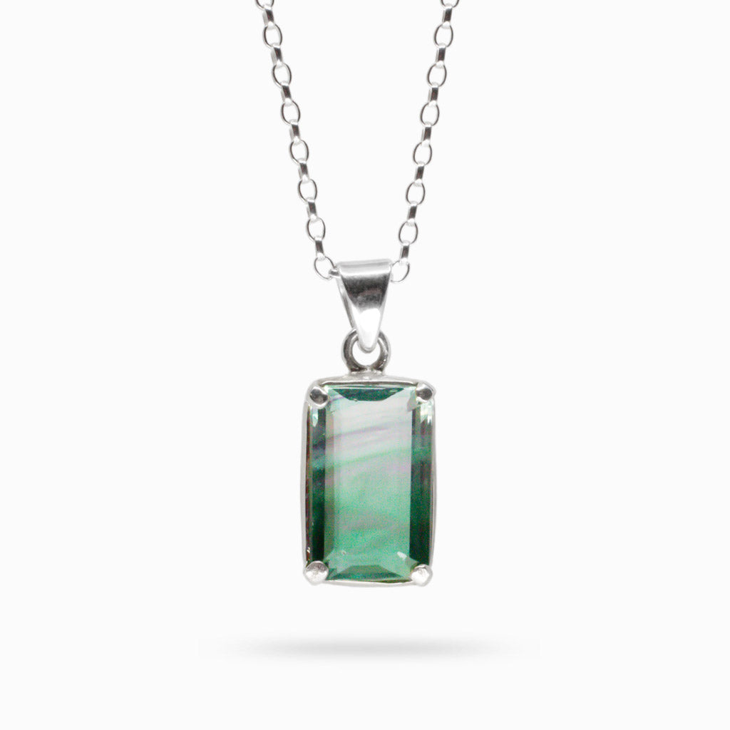 FACETED FUORITE NECKLACE MADE IN EARTH