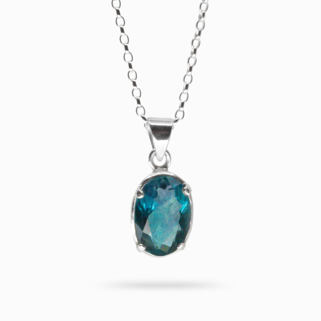 FACETED FLUORITE NECKLACE