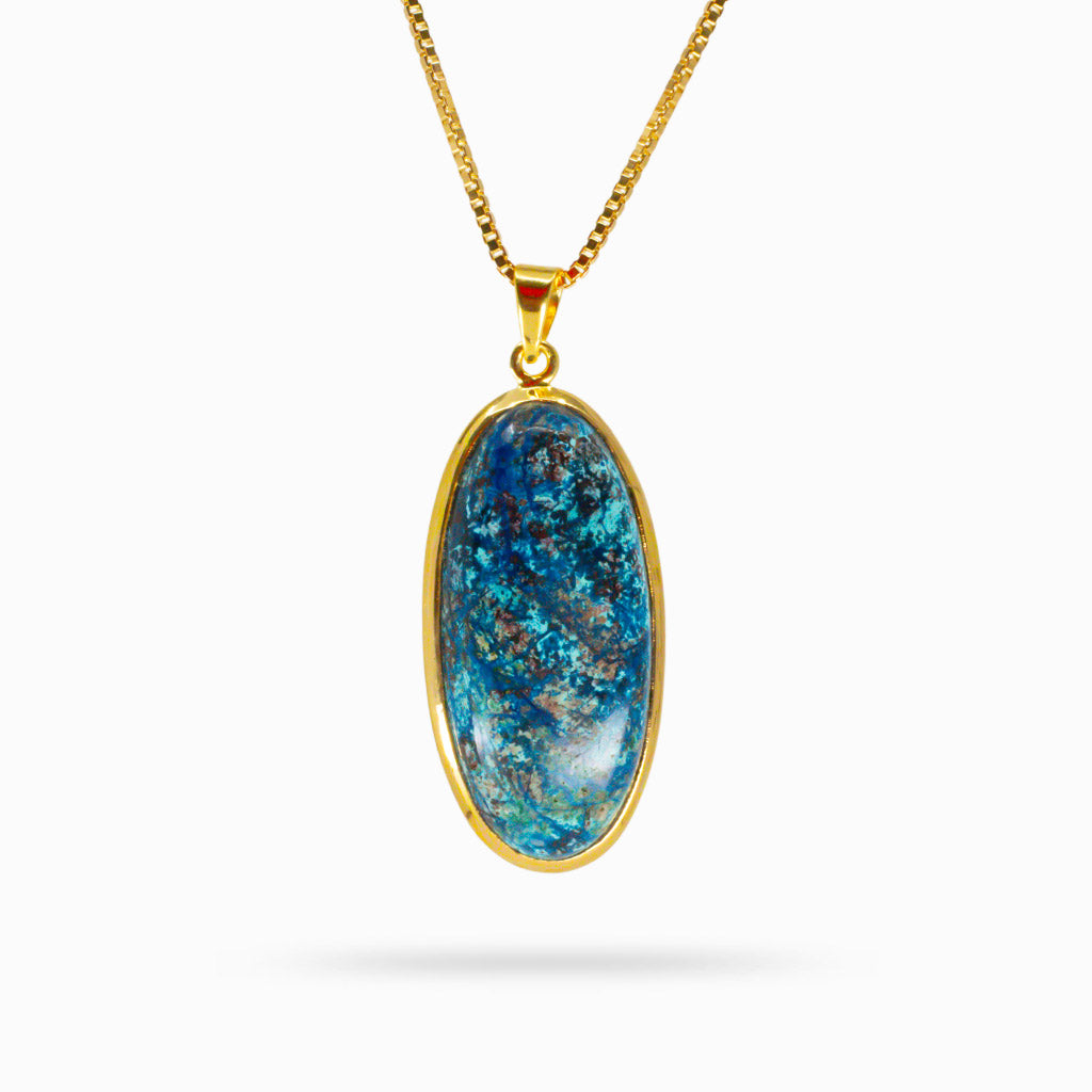 CABOCHON SHATTUCKITE NECKLACE 
