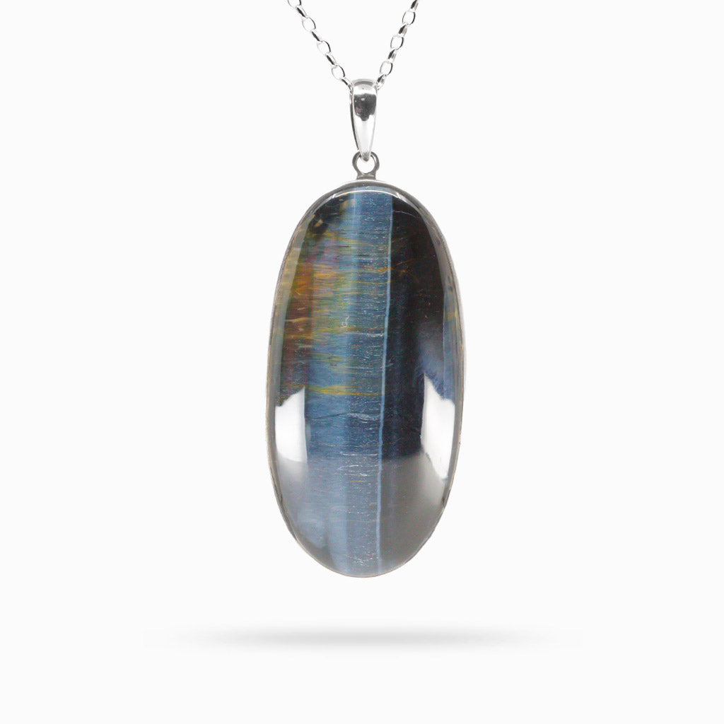 HAWKS EYE CABOCHON NECKLACE