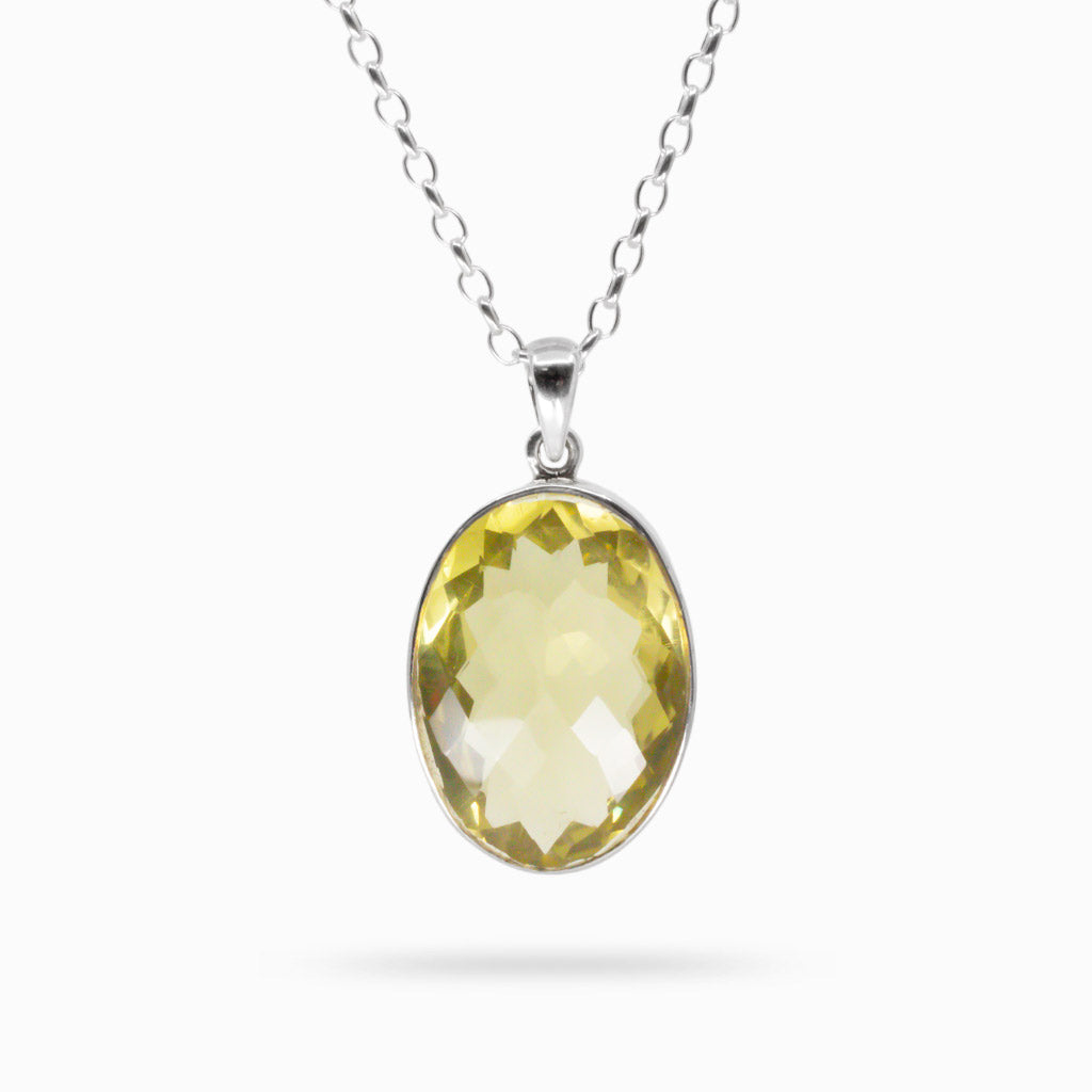 LEMON QUARTZ NECLACE 