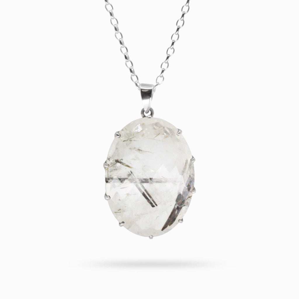 TOURMALINATED QUARTZ NECKLACE
