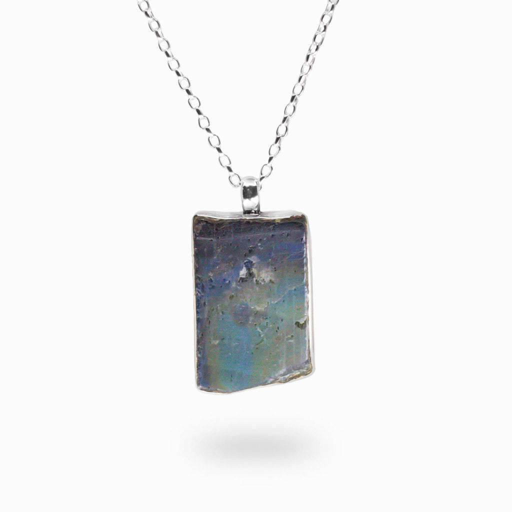 RAW SPECTROLITE NECKLACE 