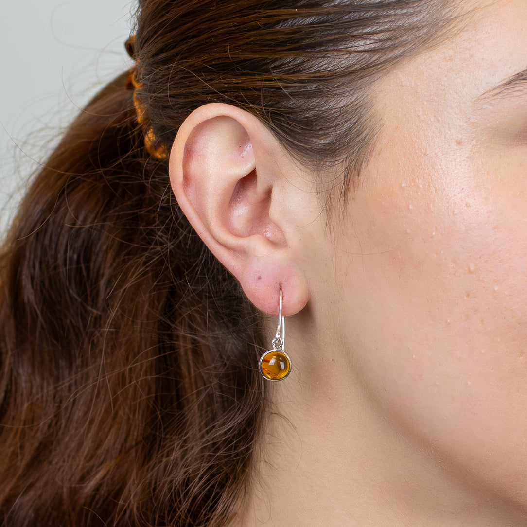 Amber Drop Earrings