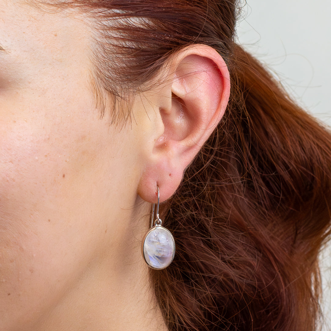 Rainbow Moonstone Earrings