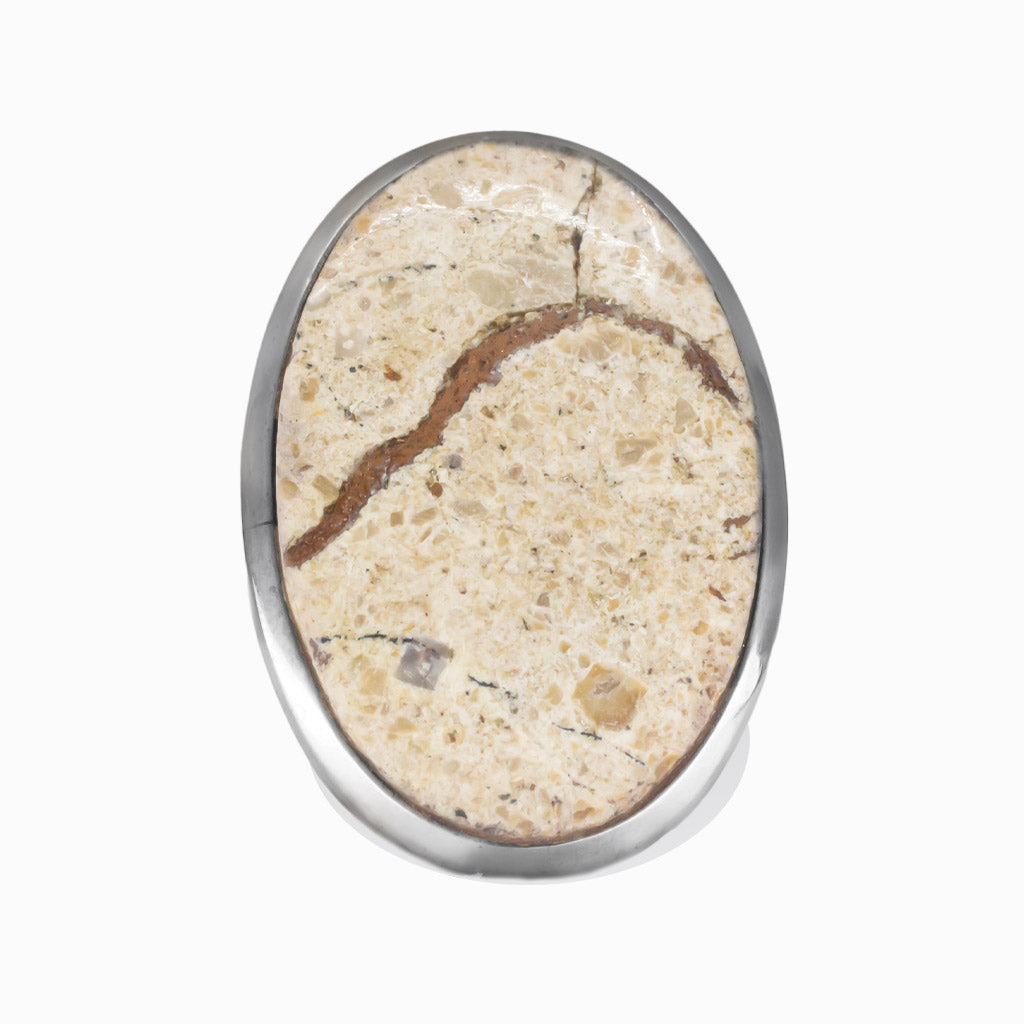 CABOCHON OVAL NATIVE COPPER RING STERLING SILVER | MADE IN EARTH
