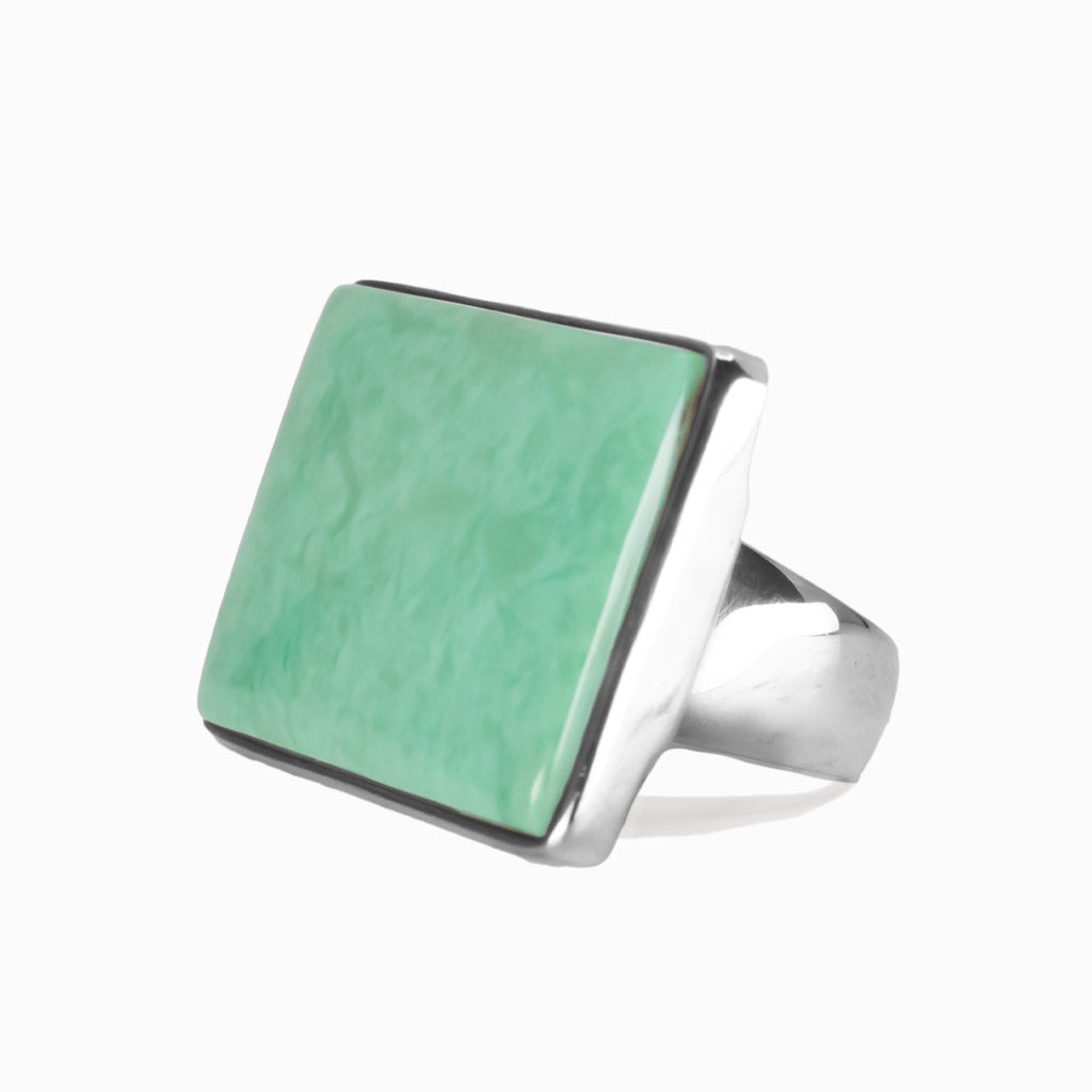 CABOCHON CAMPO FRIO TURQUOISE RING STERLING SILVER | Made in earth