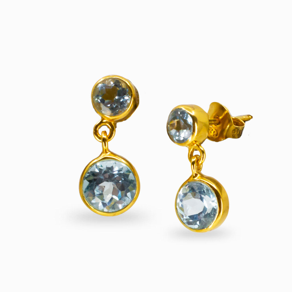 Blue Topaz Earrings