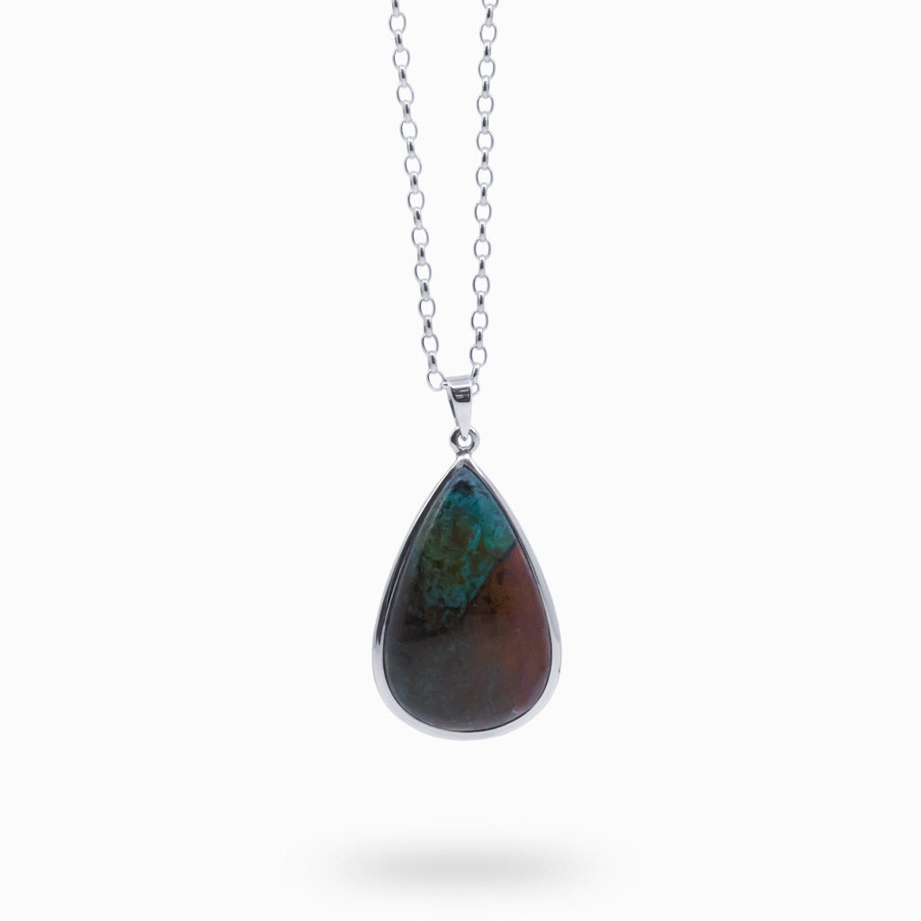 CHRYSOCOLLA CUPRITE NECKLACE