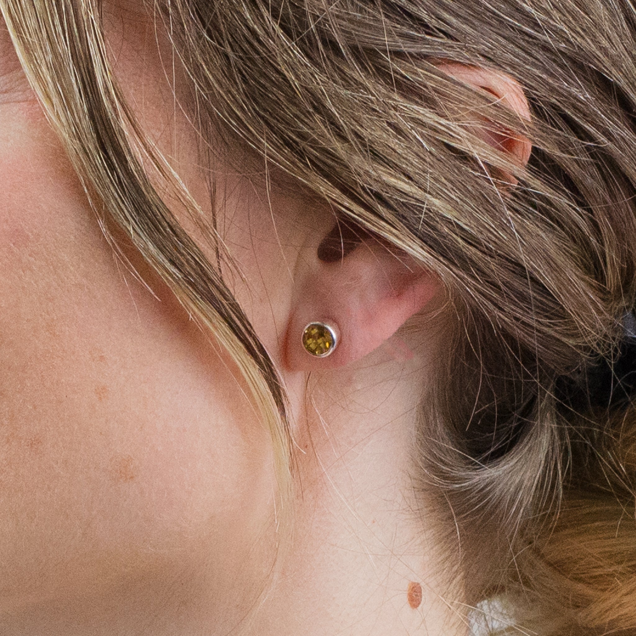 Citrine Stud Earrings