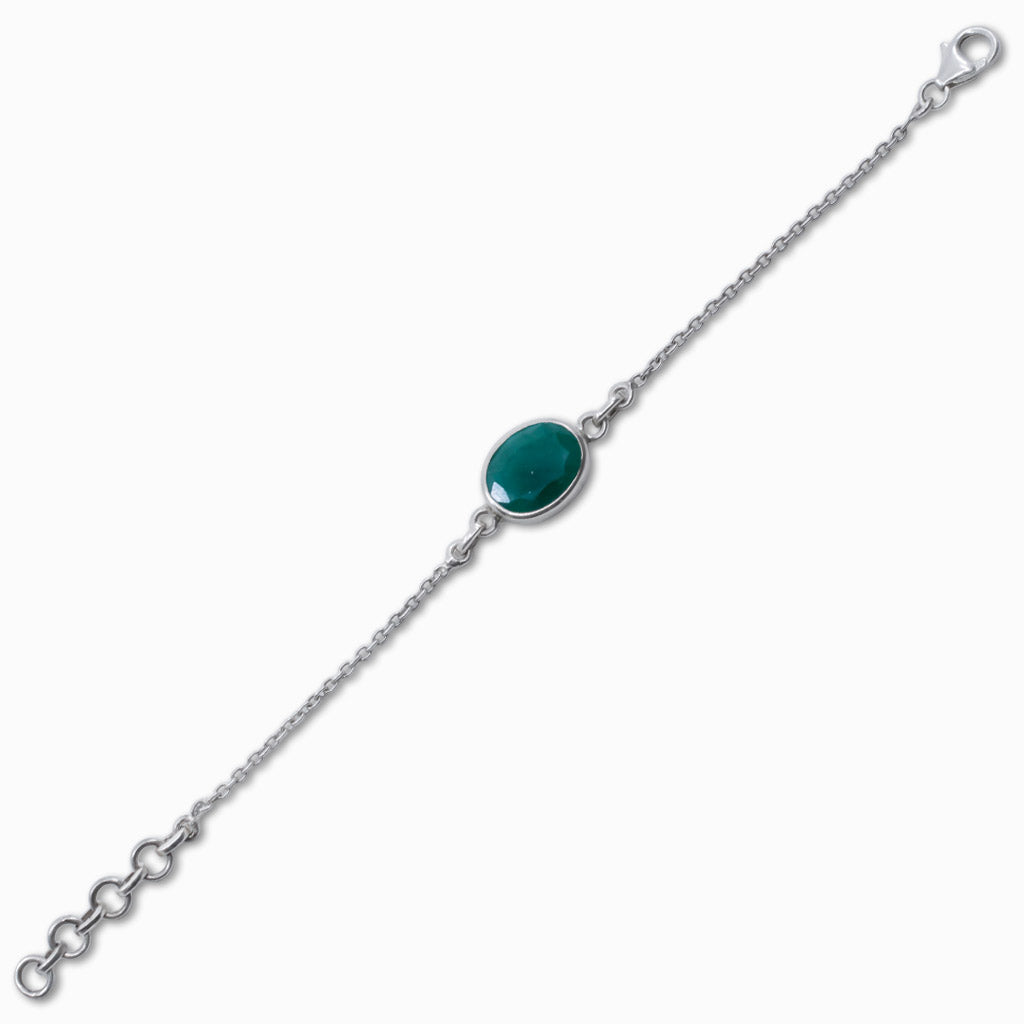 EMERALD BRACELET SINGLE STONE