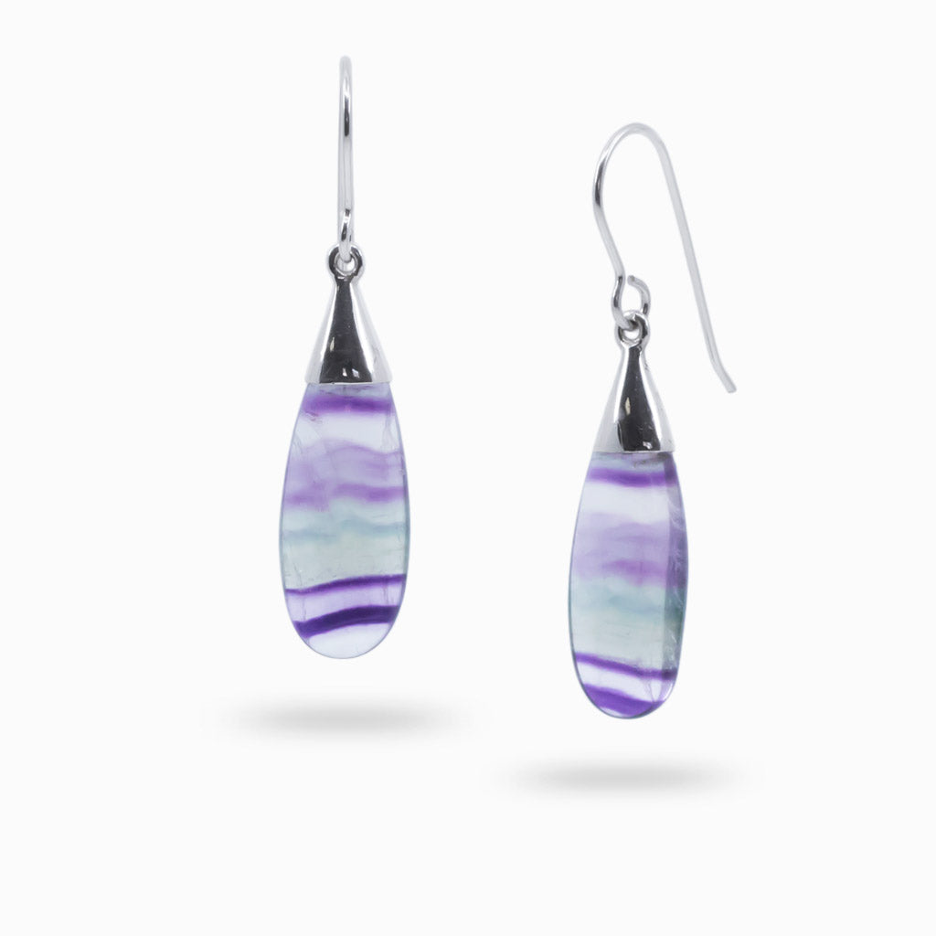 fluorite drop earrings