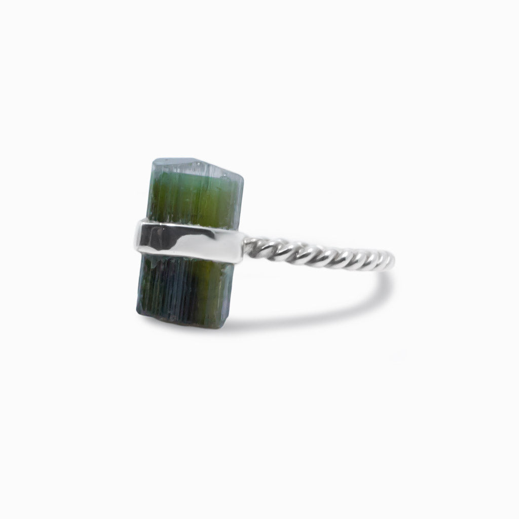 Green Tourmaline ring