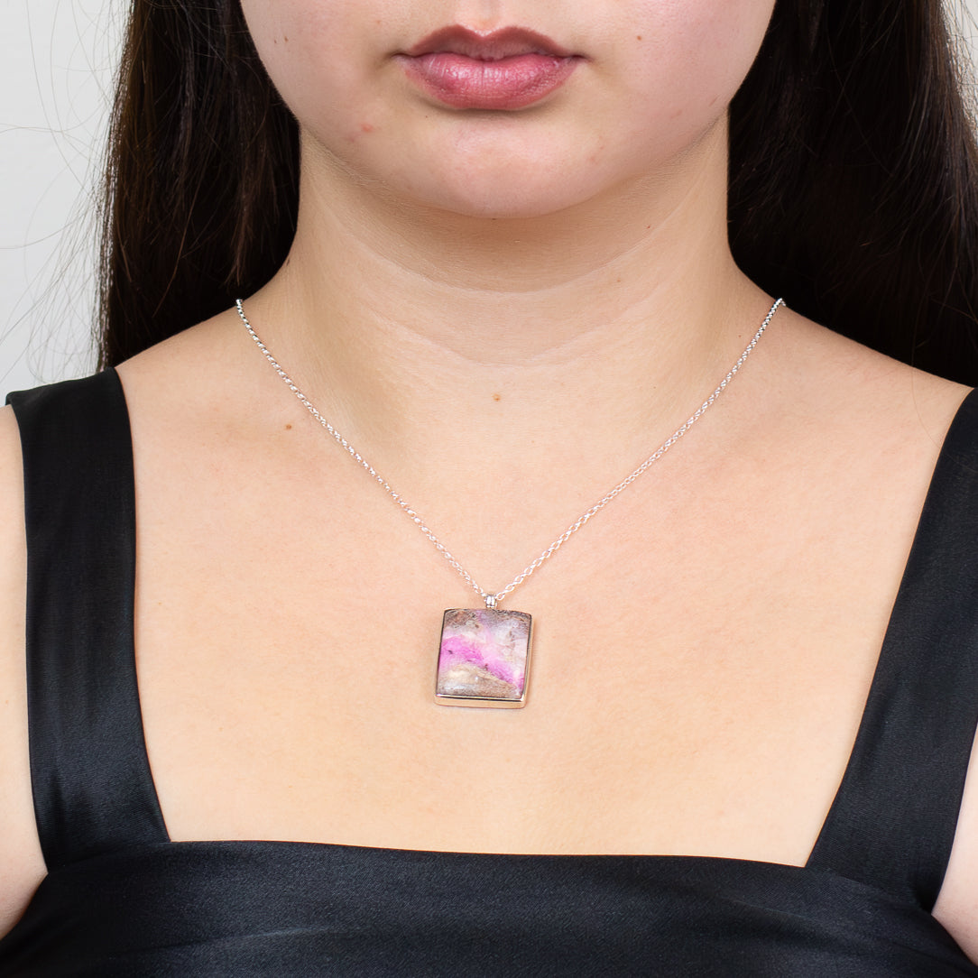 Cobaltian Calcite Necklace