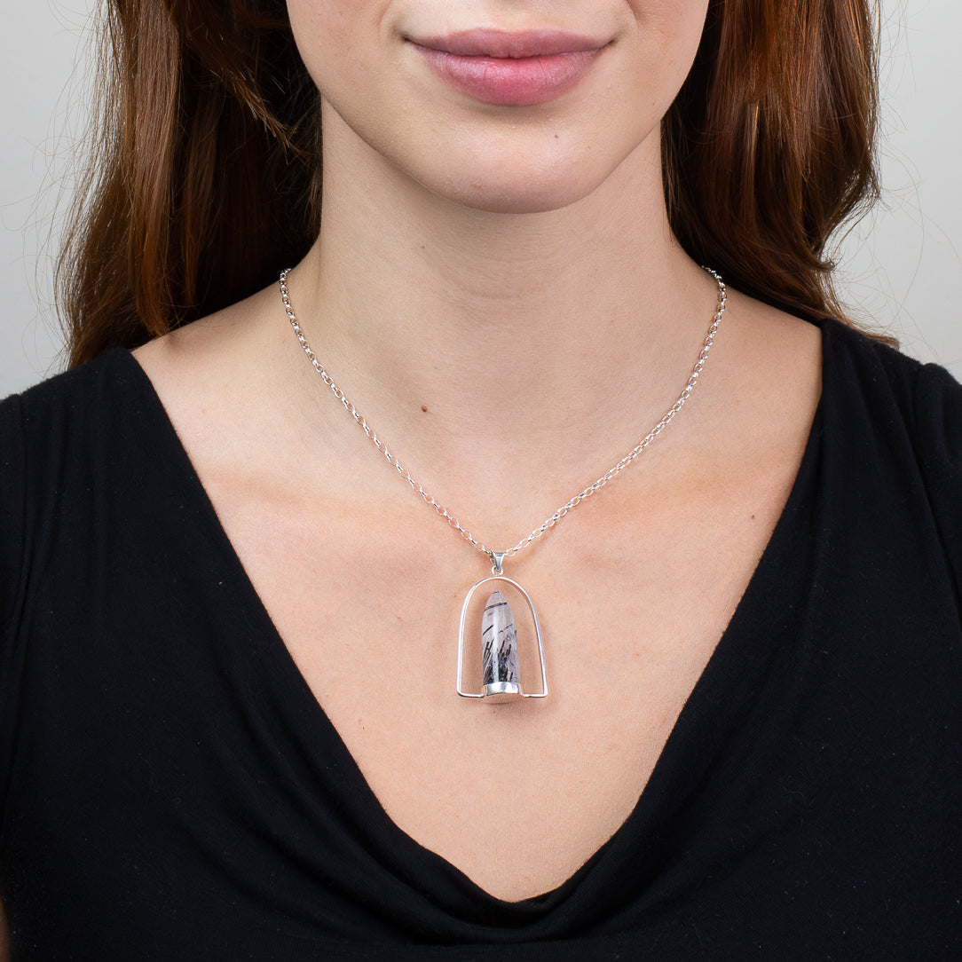 Tourmalinated Quartz Necklace