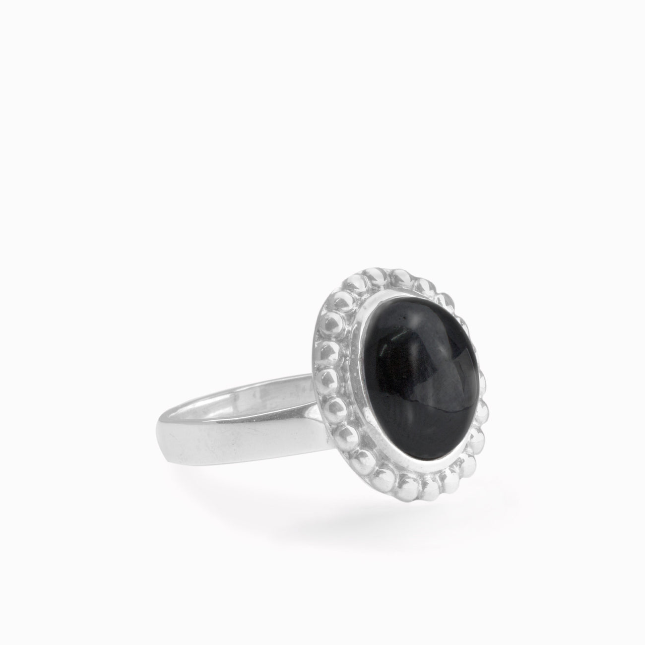 R75 CABOCHON HEMATITE RING 