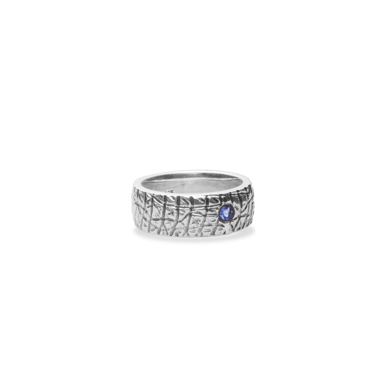 TEXTURED SILVER TANZANITE RING | MADE IN EARTH