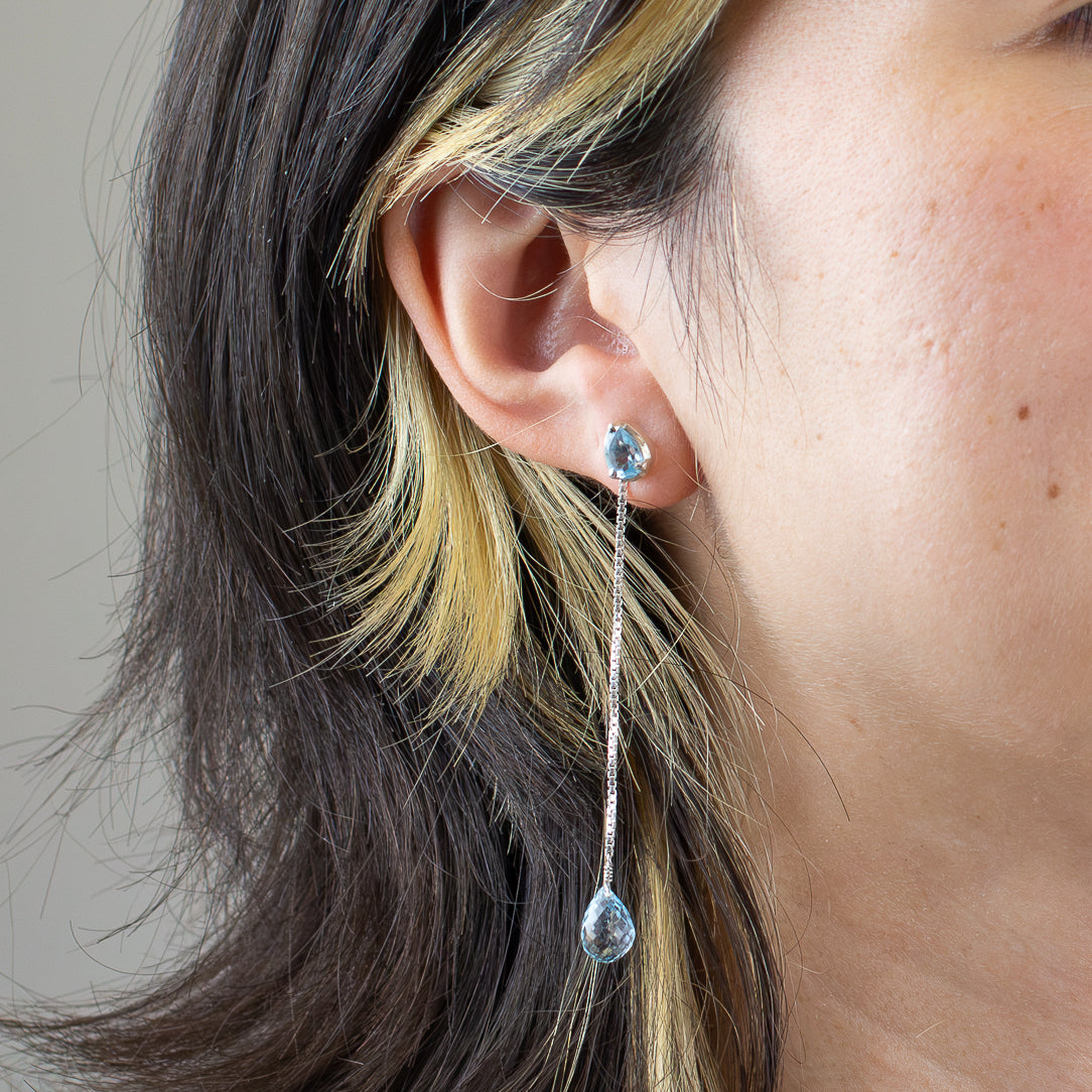 Blue Topaz Earrings