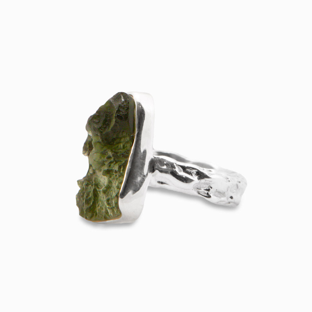 Moldavite Ring