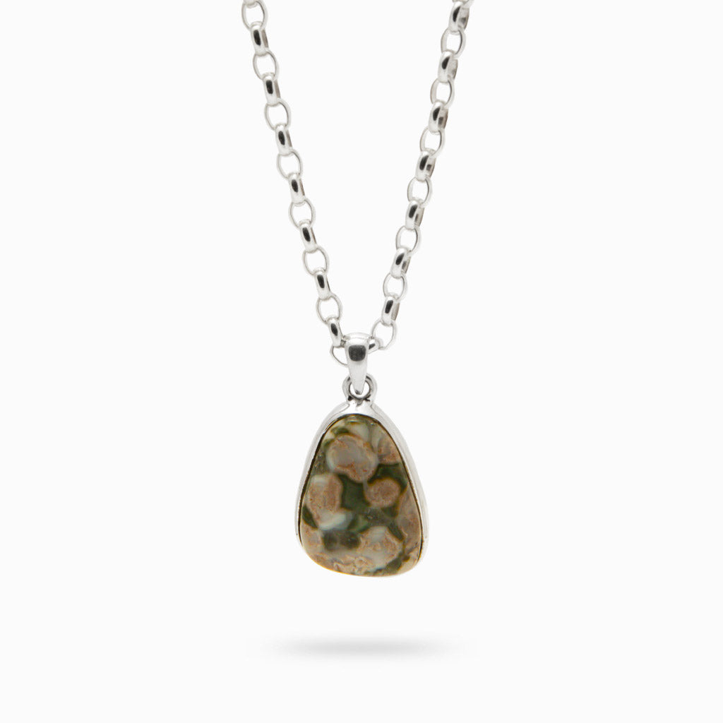 CABOCHON OCEAN SPRAY AGTE NECKLACE