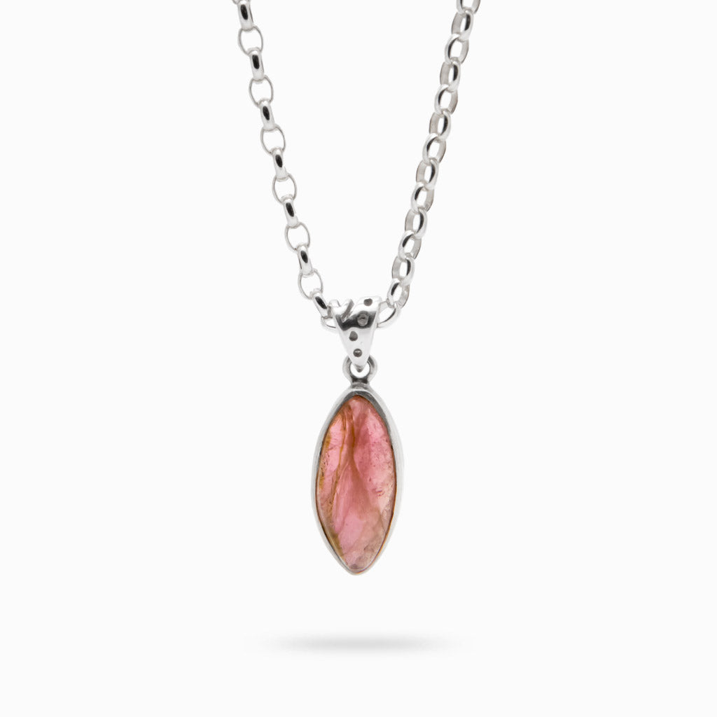 PINK TOURMALINE CAB MARQUISE BEZEL