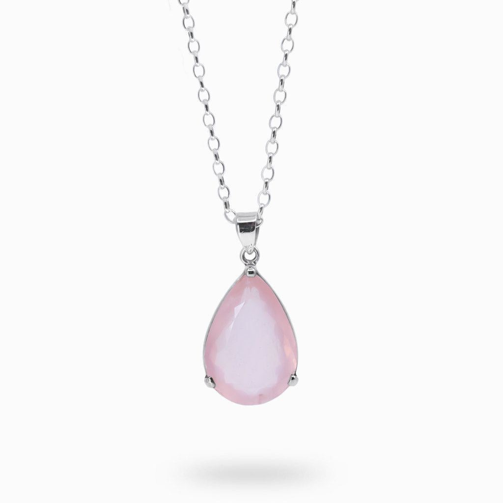 Rose quartz necklace