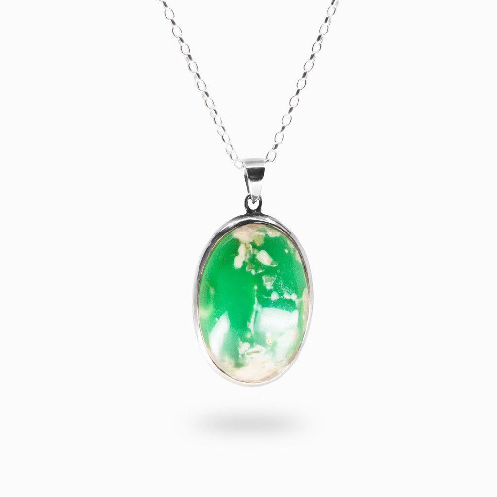 CABOCHON VARISCITE NECKLACE 