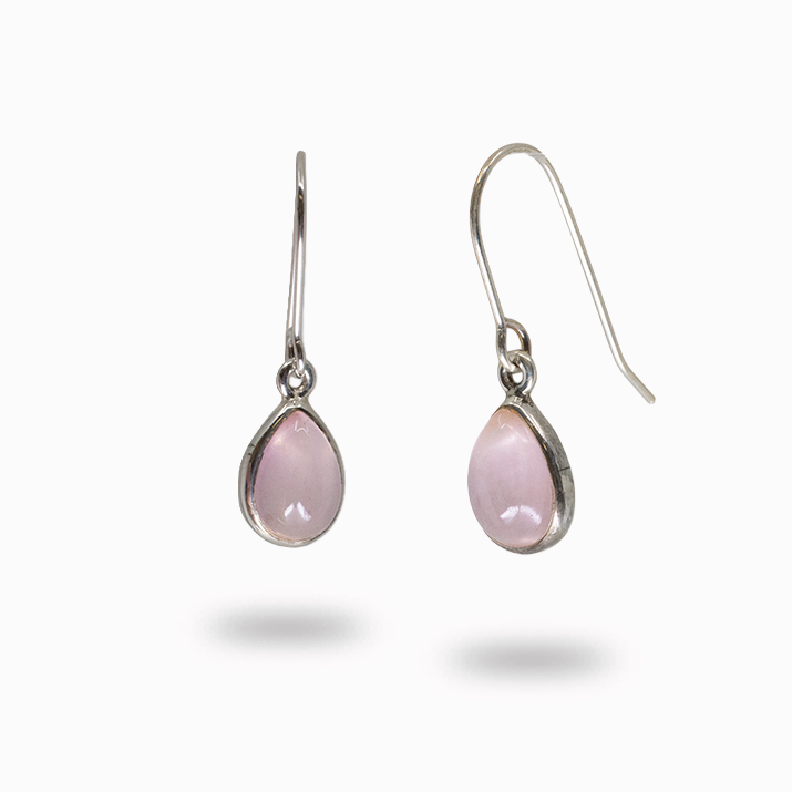 Rose Quartz Drop Earrings