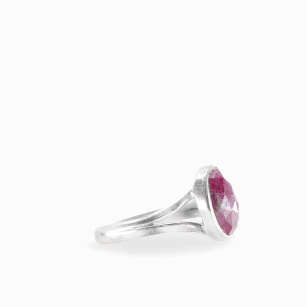 RUBY ZOISITE RING