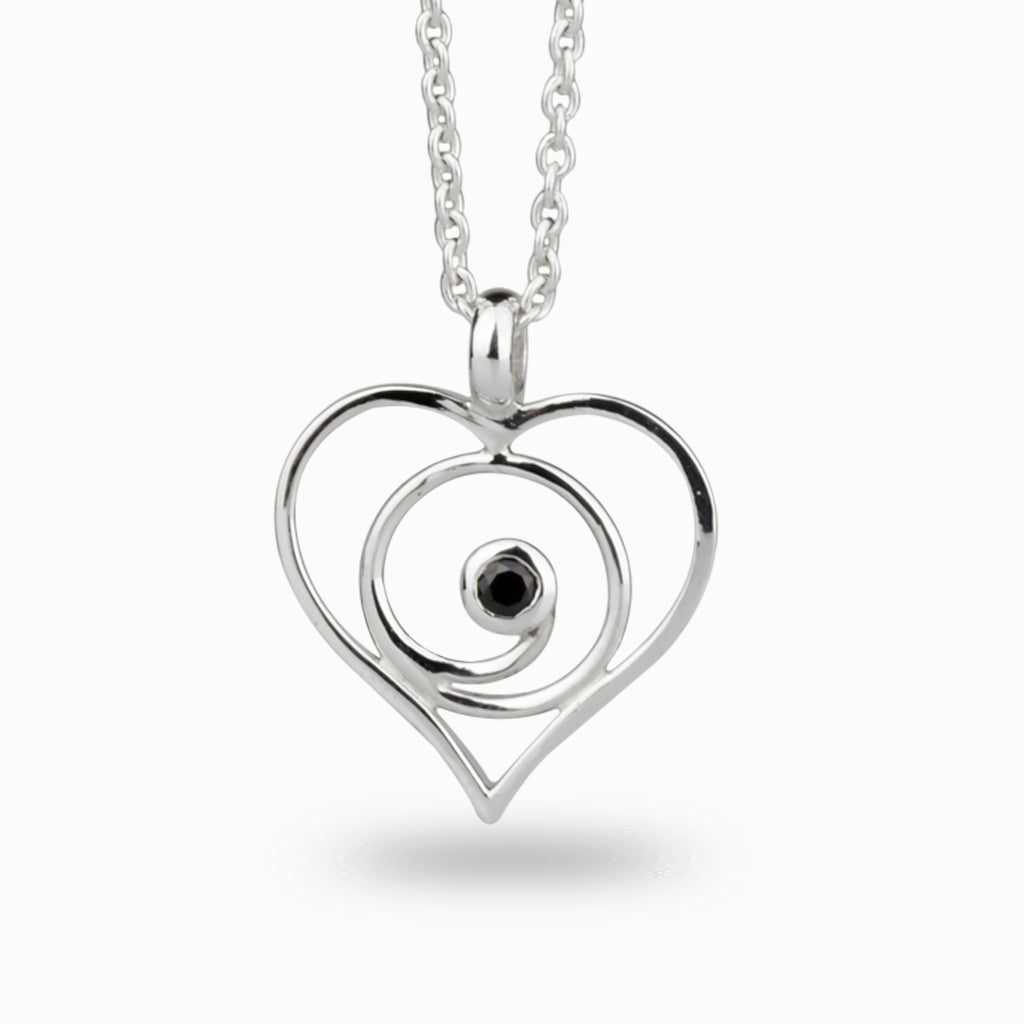 Black Onyx crystal Love & Gratitude Necklace Made In Earth