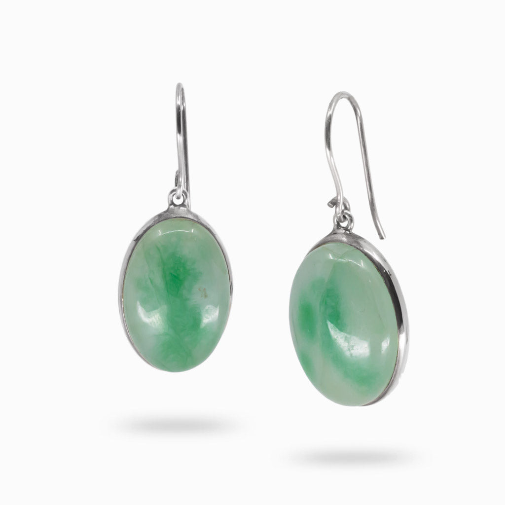 Burmese Jade Earrings 