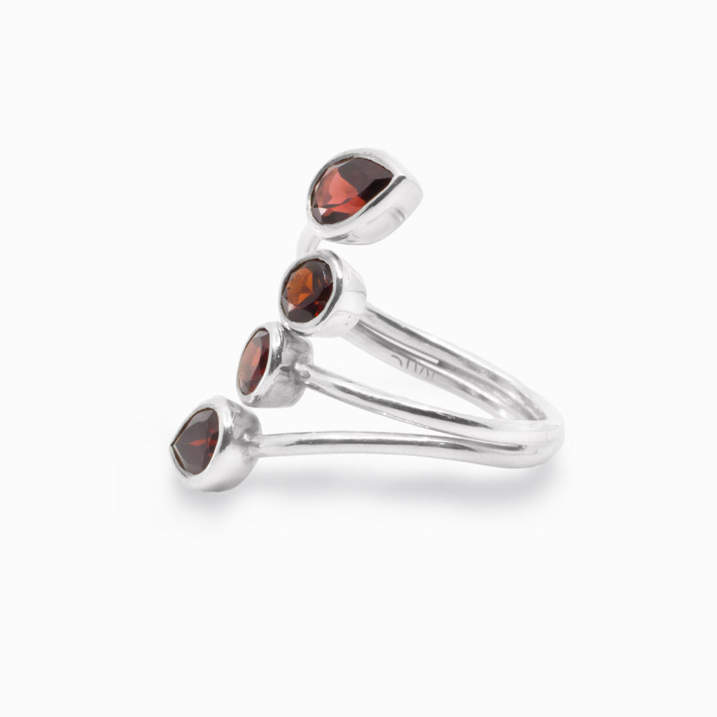 Garnet Vine Ring