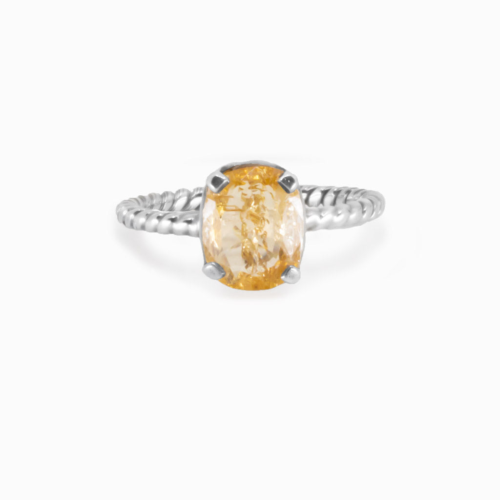 GOLDEN TOPAZ RING Made in Earth